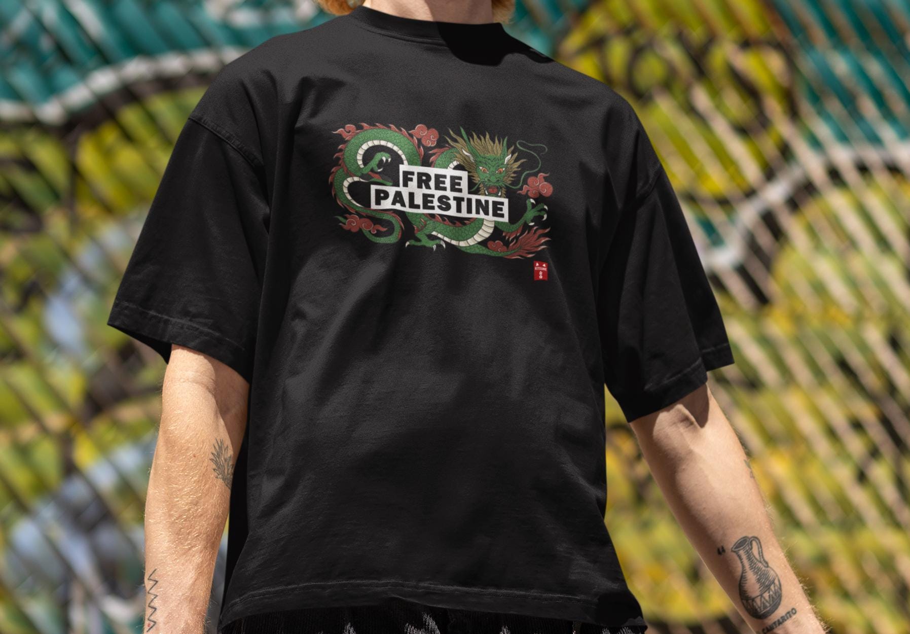 Camiseta 🐱🐉  FREE PALESTINE