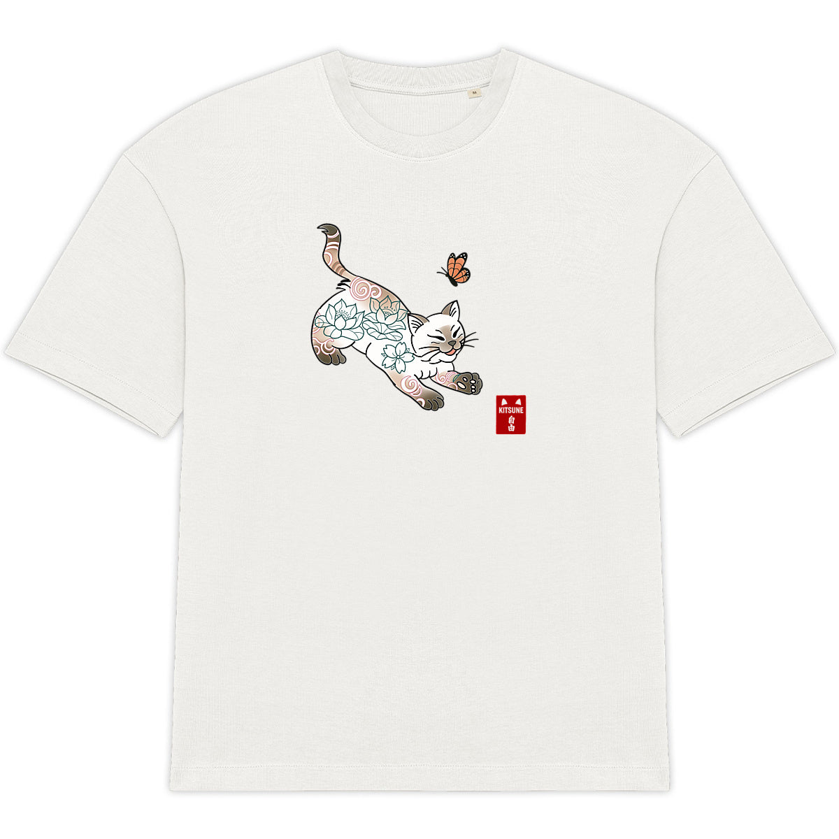 Gato Tatto. Camiseta Unisex Unisex. Eco. - frente_2