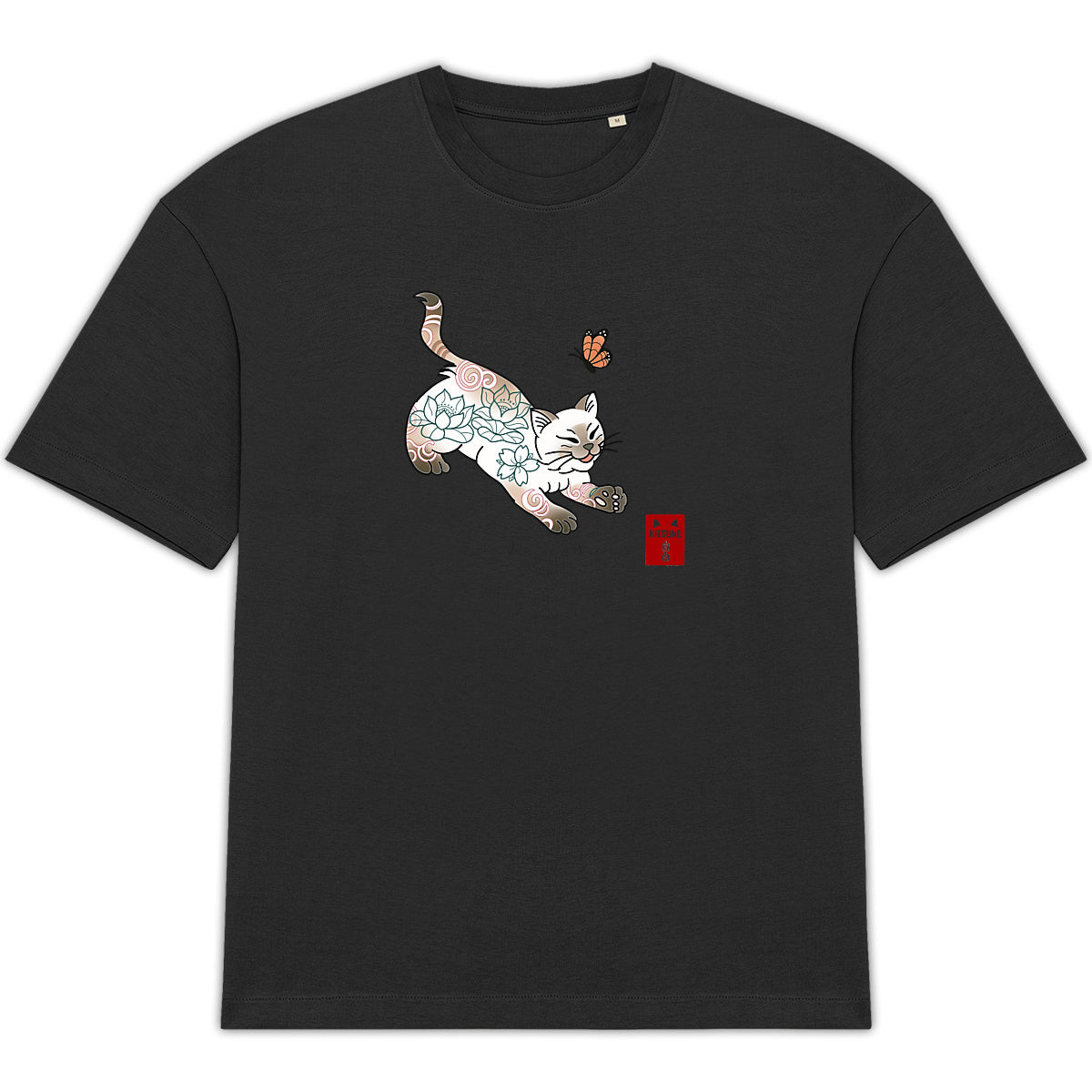 Gato Tatto. Camiseta Unisex Unisex. Eco. - frente_3