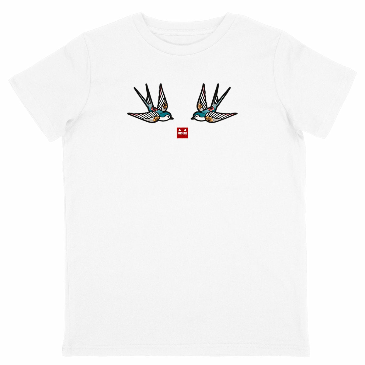 Camiseta Golondrinas niños - frente_blanco