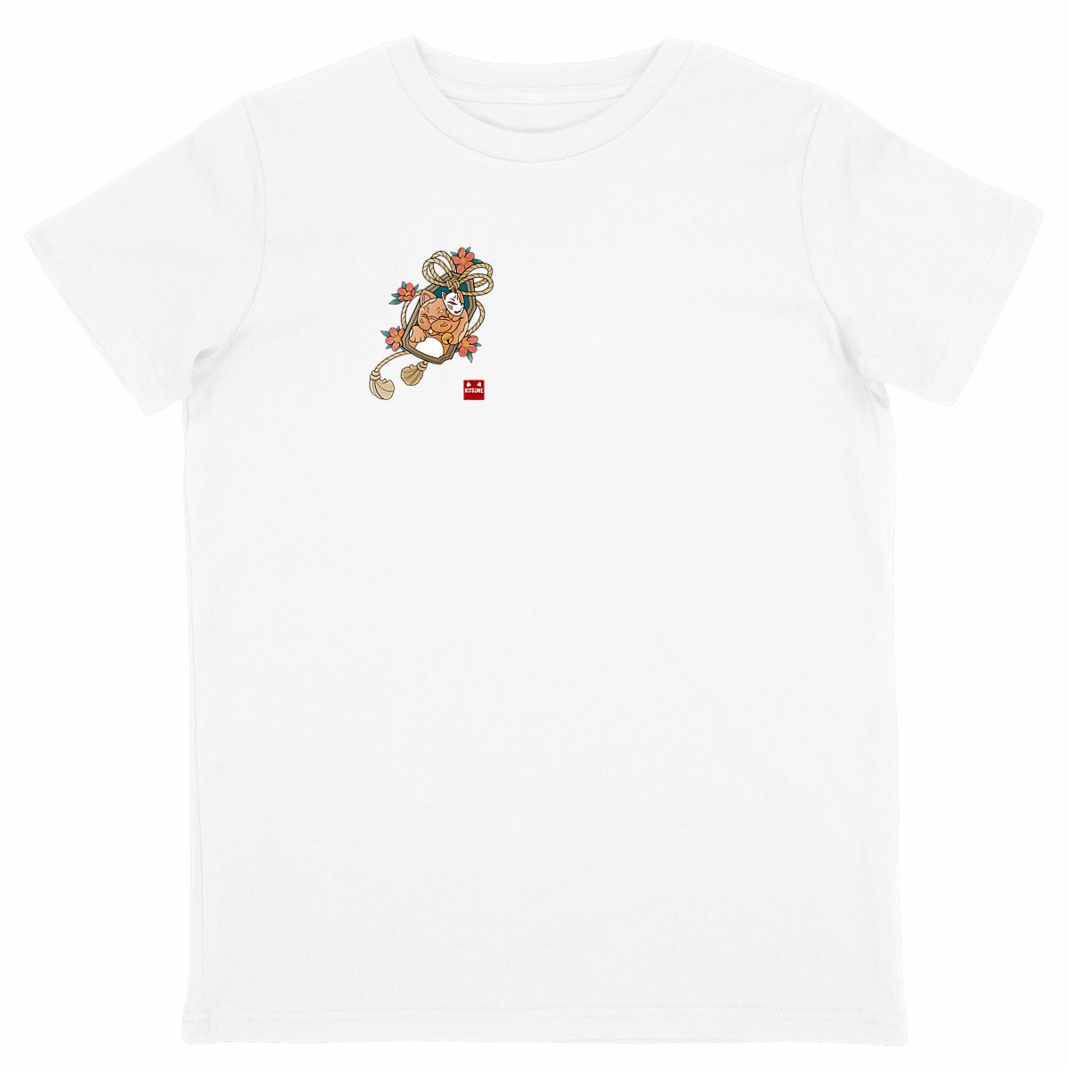 Camiseta niño gato - frente_blanco