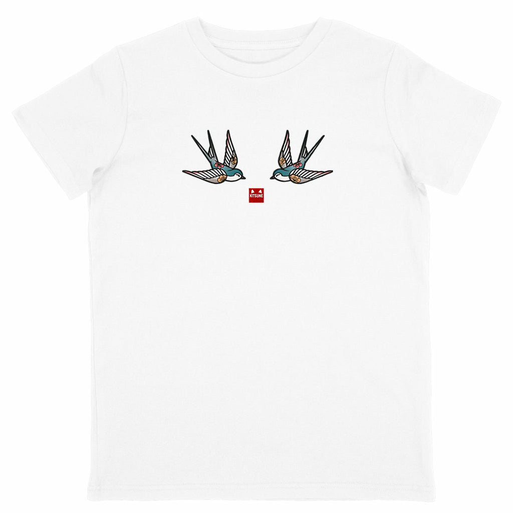 Camiseta Golondrinas niños - frente_blanco