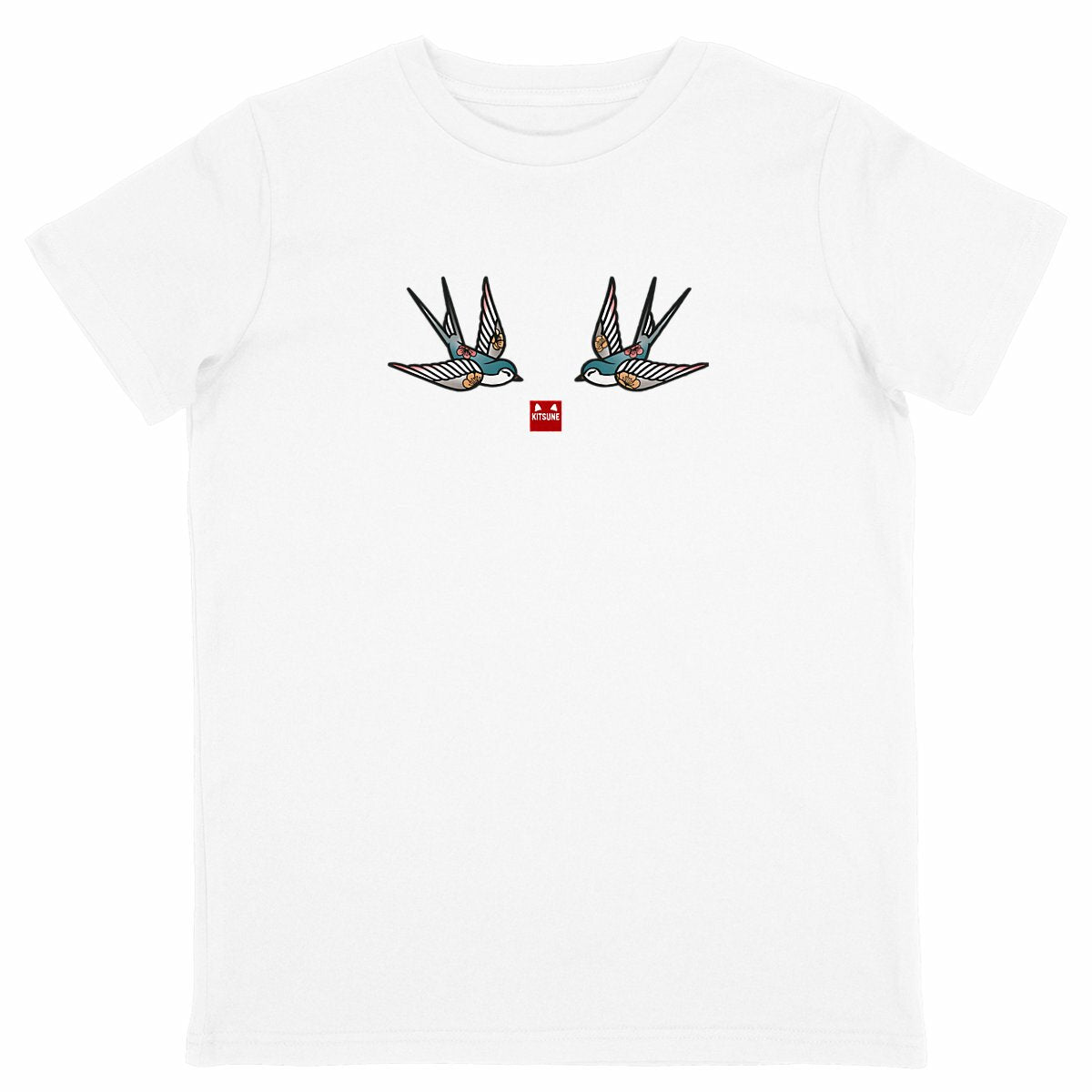 Camiseta Golondrinas niños - frente_blanco