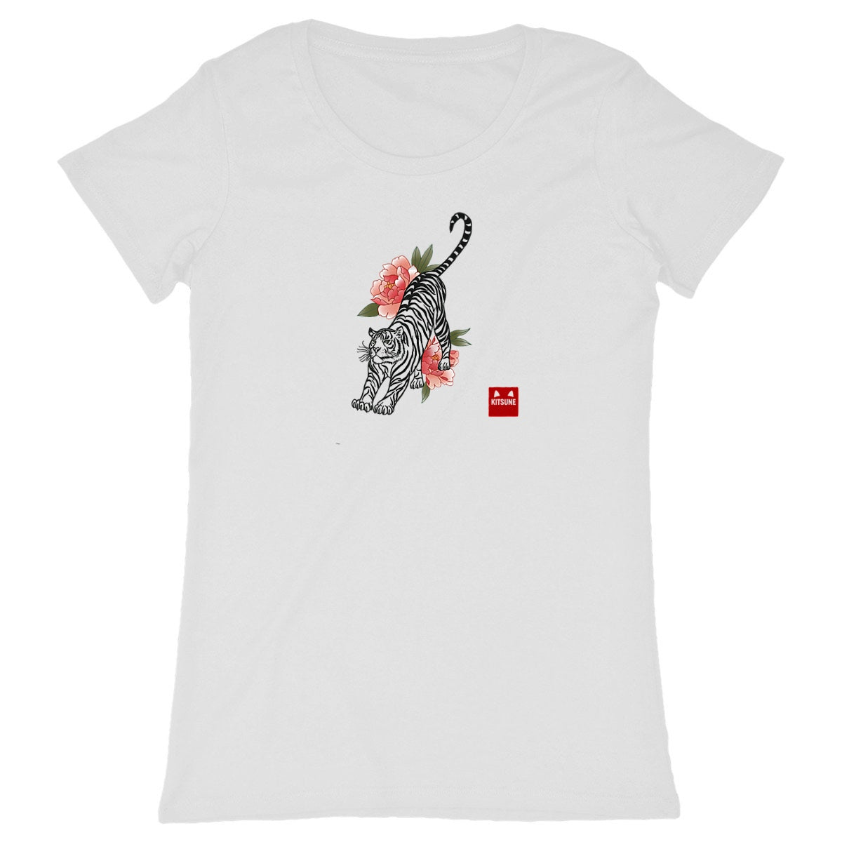 Tigre peonia Tatto - frente_blanco