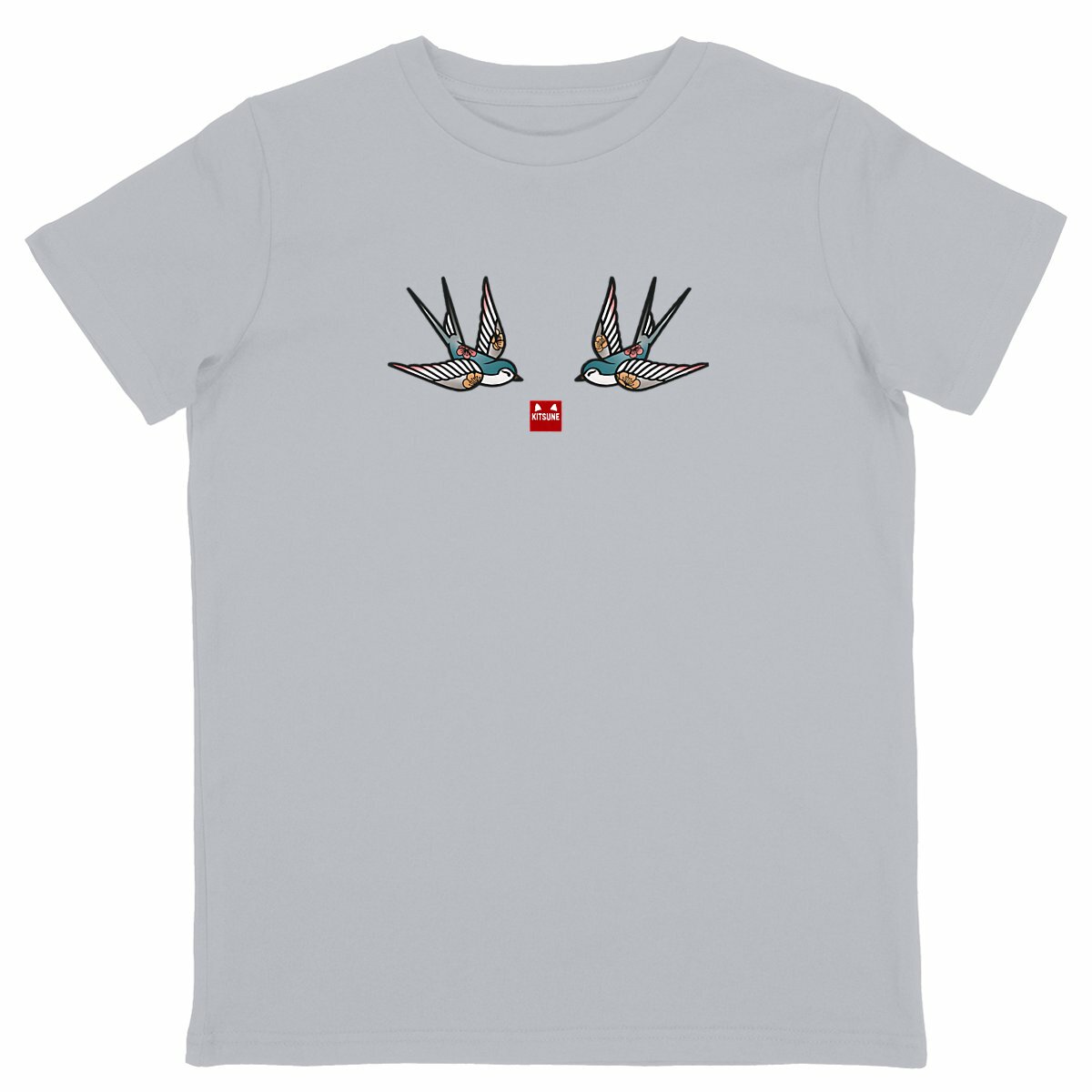 Camiseta Golondrinas niños - frente_grisjaspeado