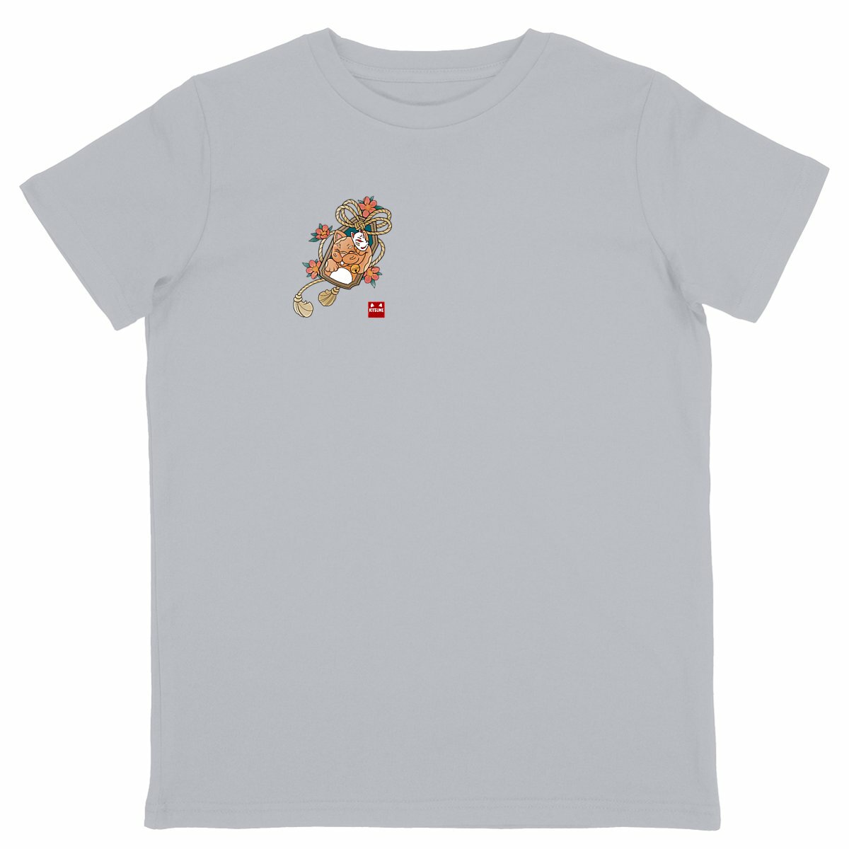 Camiseta niño gato - frente_grisjaspeado