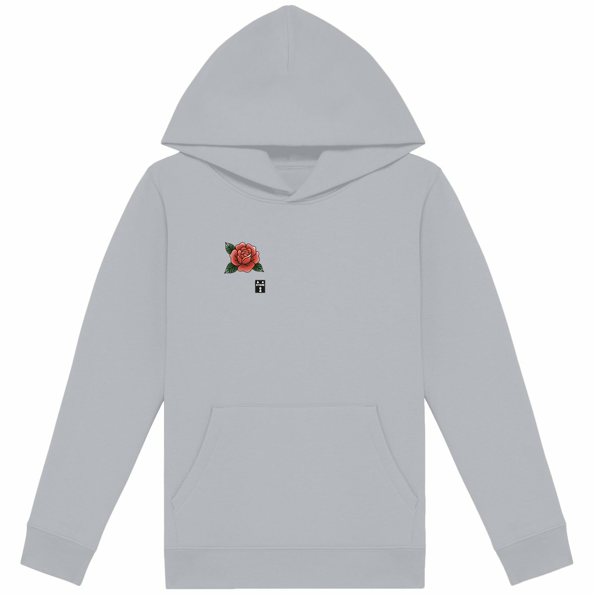 Sudadera kids Rosa - frente_heidekrautgrau