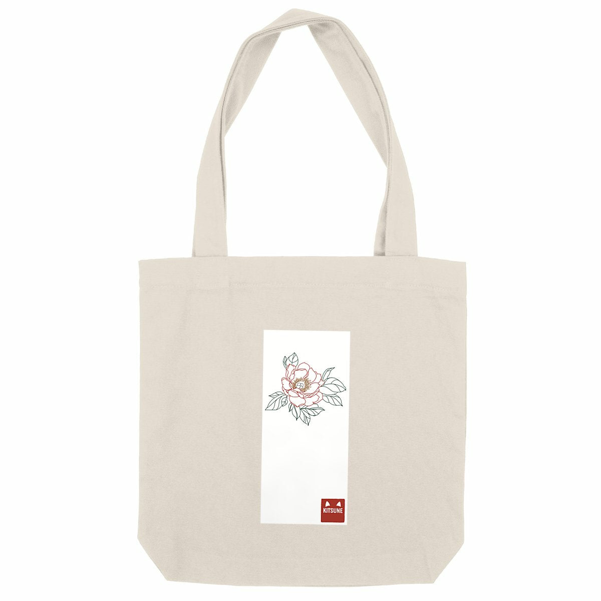 Bolsa Tote. Peonia. - frente_natural