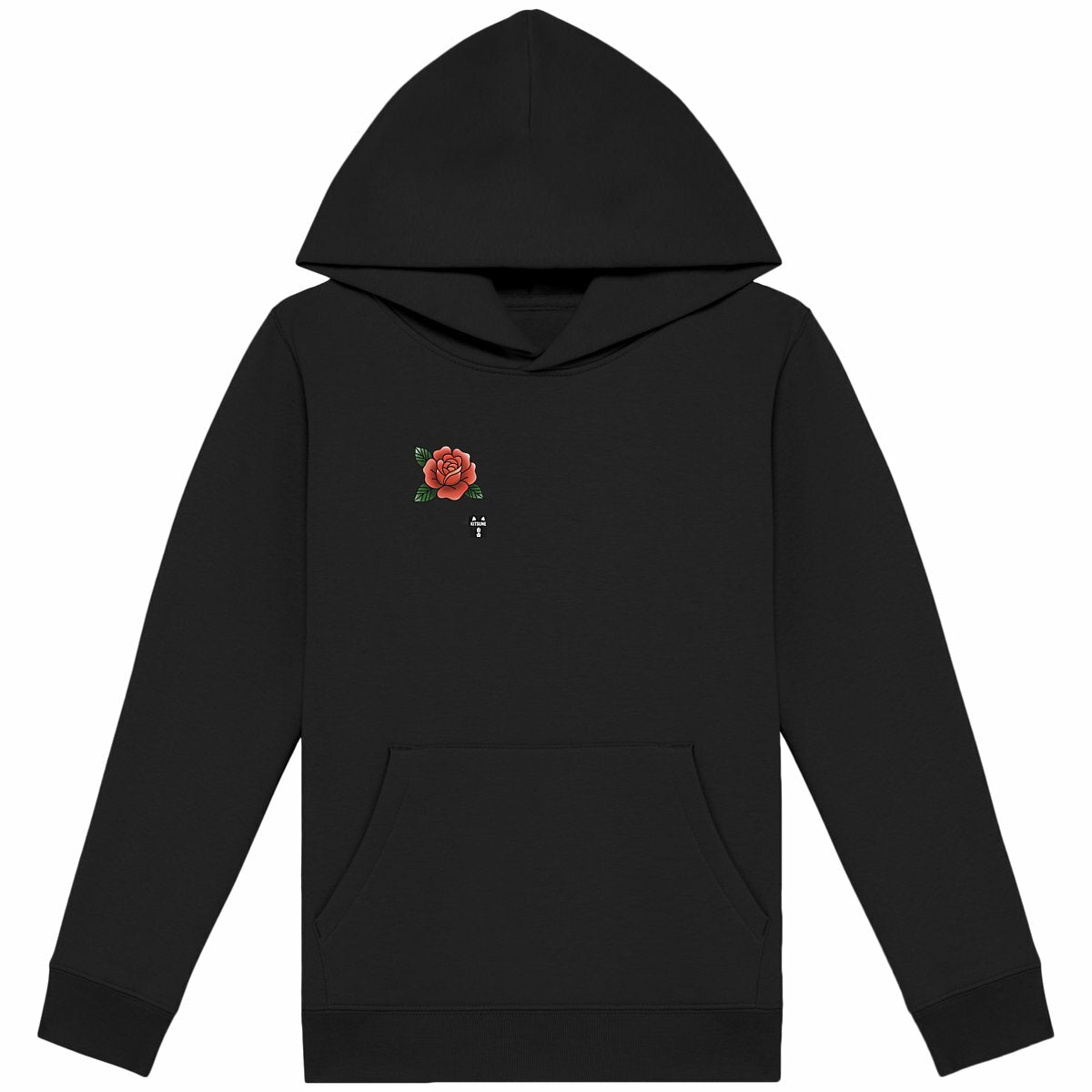 Sudadera kids Rosa - frente_negro