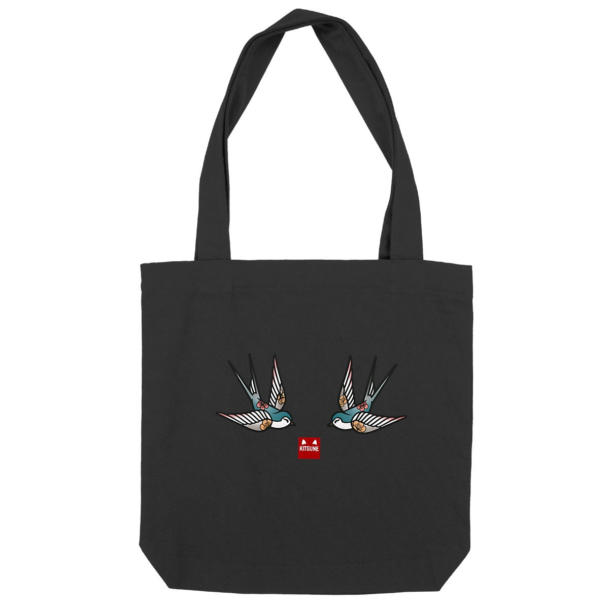 Tote Bag Golondrinas - frente_negro