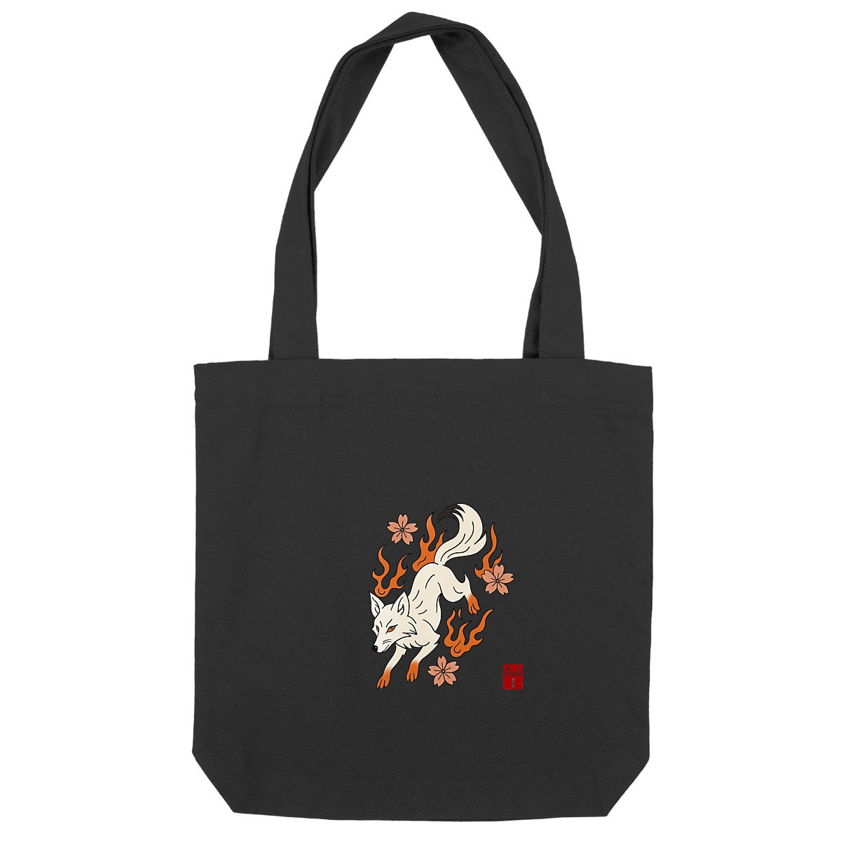 Bolso. Kitsune. Eco. - frente_negro